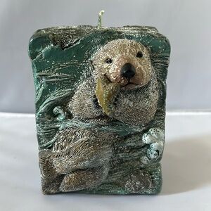 Sea Otter Decorative Candle